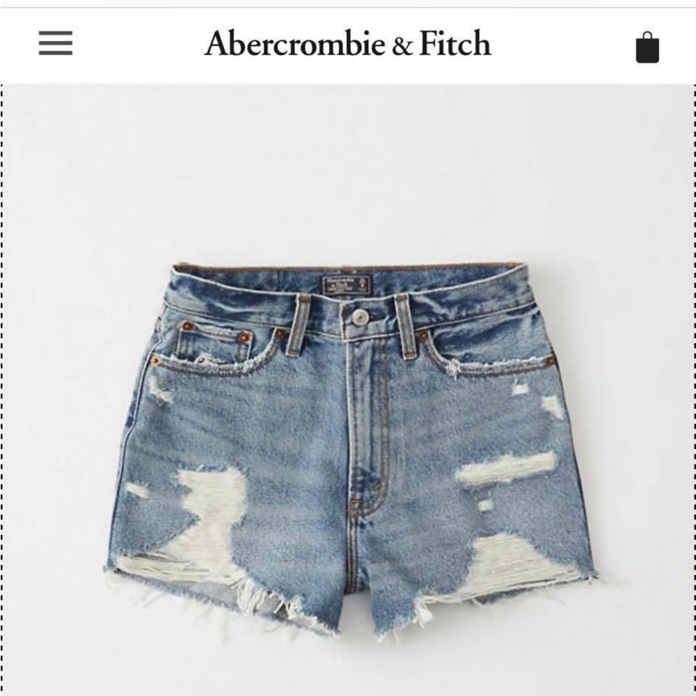 Abercrombie high rise shorts